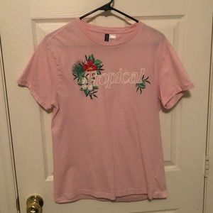 Mens H&M T-shirt ‘Tropical’